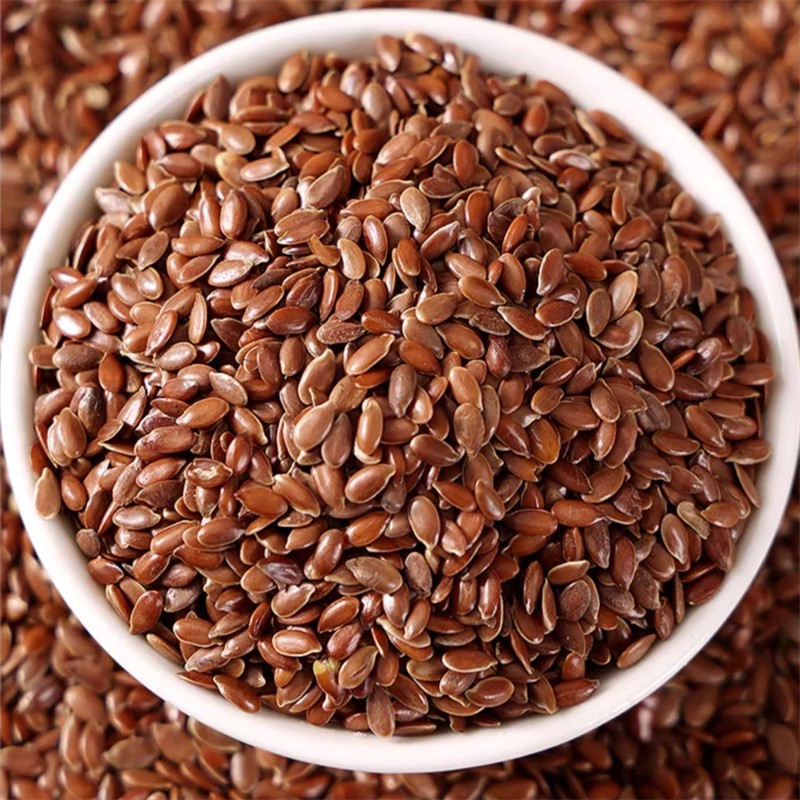 亚麻籽500克袋装 生亚麻子干货亚麻籽正品新货无硫非黄金亚麻子高清大图