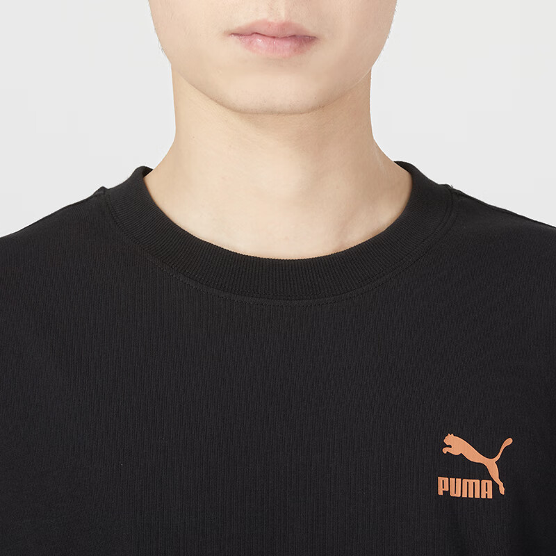彪马(Puma)男装女装 2023春季运动服健身训练潮流时尚舒适透气圆领短袖T恤 677382-01