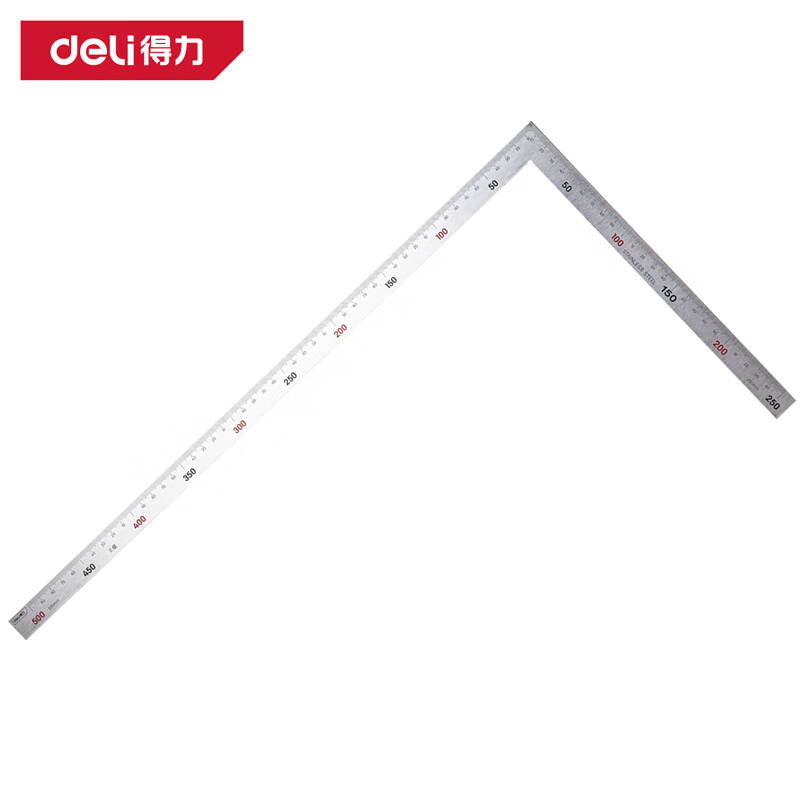 得力工具DL7150_钢拐尺250x500mm(新VI)