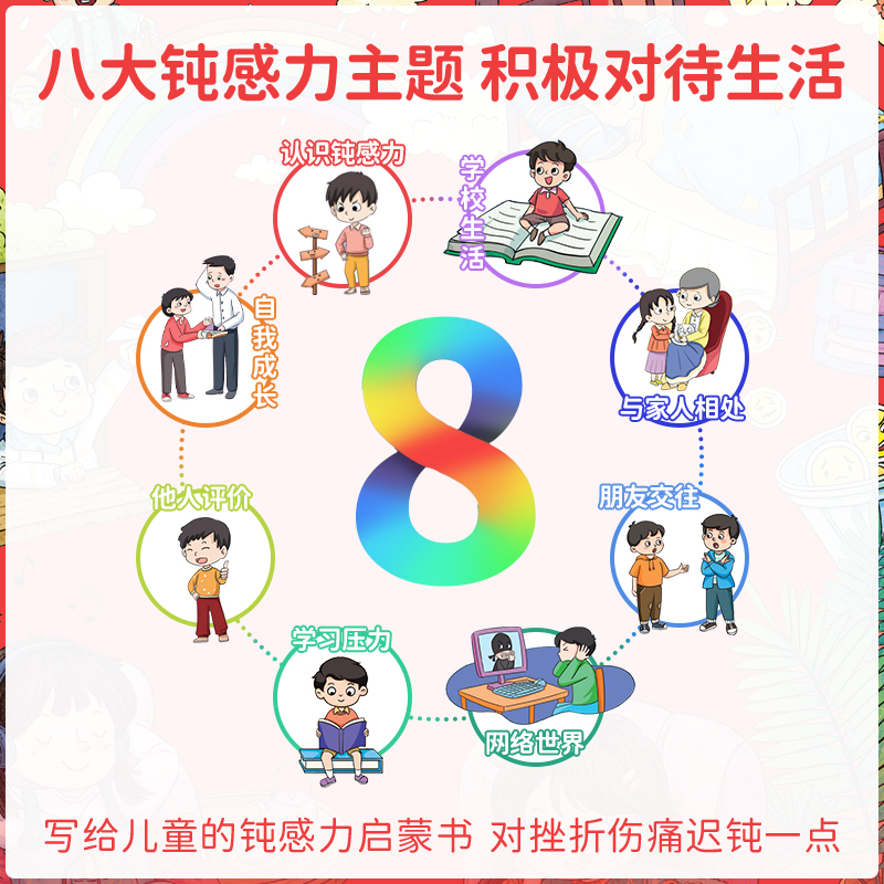[抖音同款]趣味百科钝感力 [正版]抖音同款漫画趣味钝感力成长启蒙书全套心理学物理化学数学启蒙书小学生科普百科全书一二三高清大图
