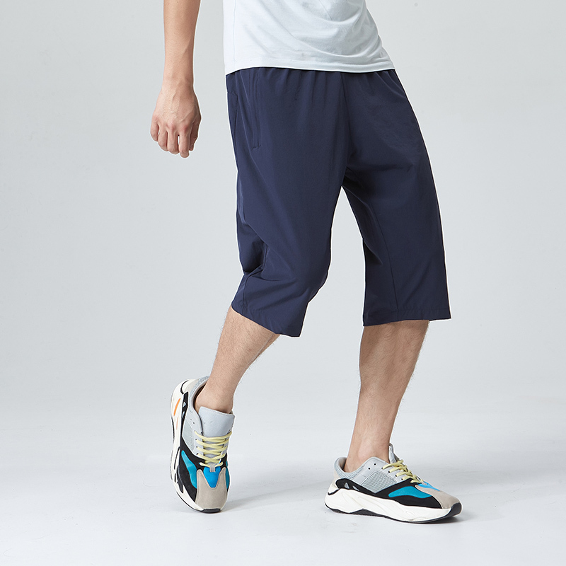 蒙洛里克2023男士休闲裤四面弹速干七分裤韩版宽松男裤潮牌夏装新款D003