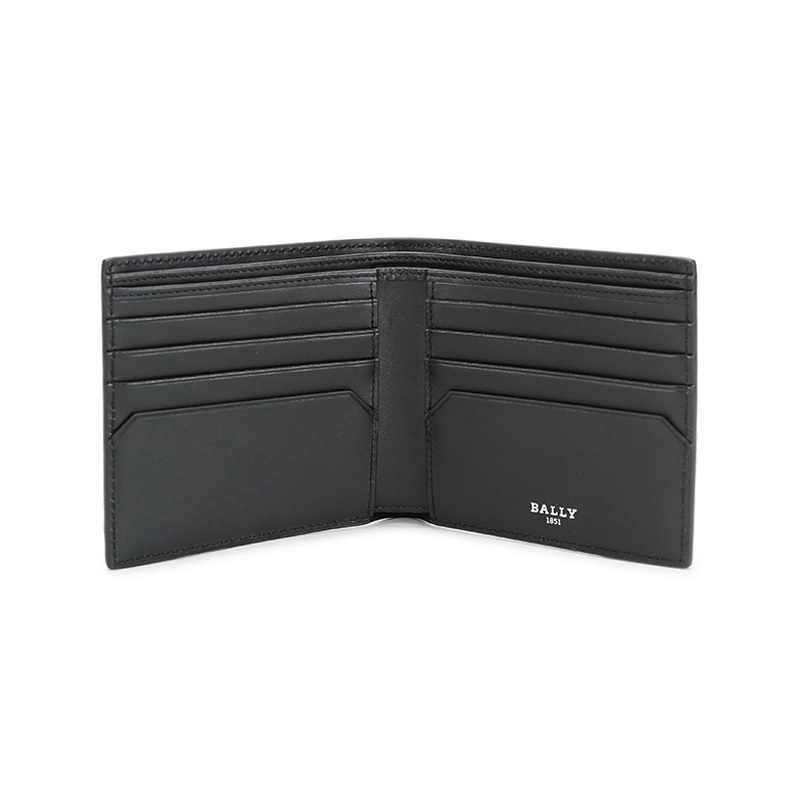 巴利 bally 男士涂层牛皮革短款钱包钱夹brasai my