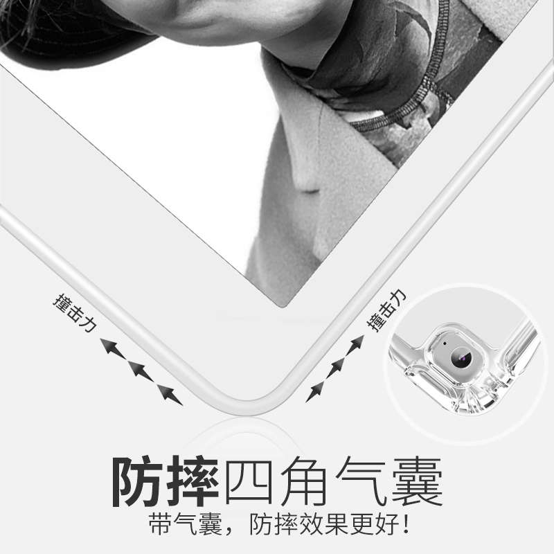 zoyu 2019款ipad保护套苹果mini4平板7.9寸电脑壳ipadmini5透明软壳爱派迷你5防摔气囊迷你硅胶壳