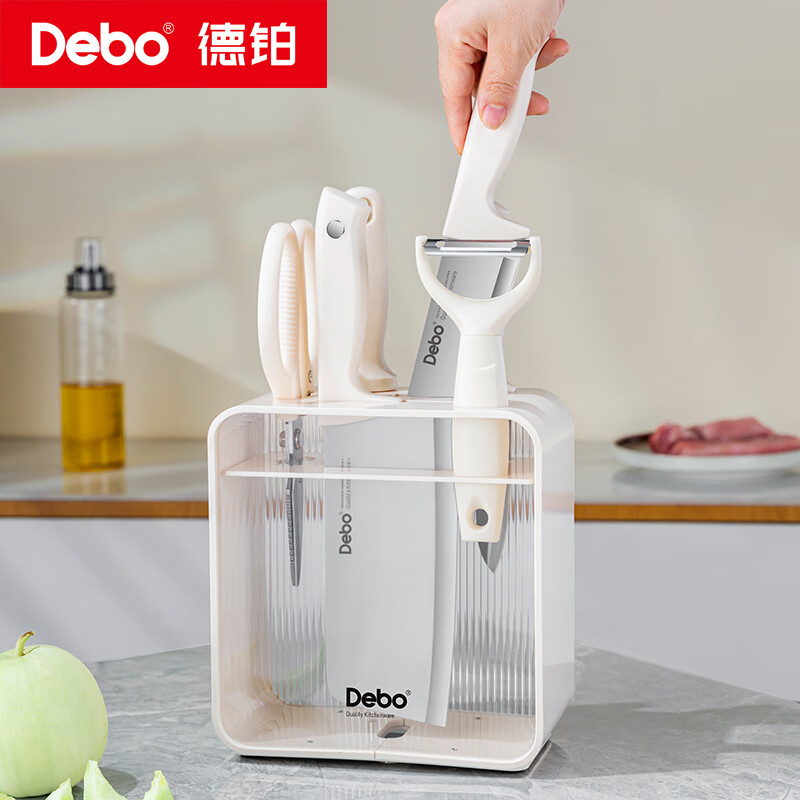 Debo 德铂罗西塔不锈钢刀具套装DEP-975高清大图