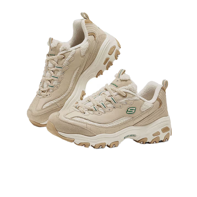 斯凯奇女款休闲熊猫鞋加绒150244/NTGR-10双高清大图