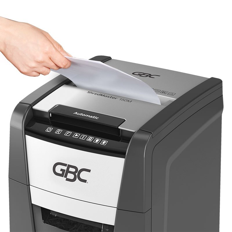 杰必喜(GBC)Auto+150X办公商用全自动碎纸机 4级保密150张全自动粉碎机30分钟持续碎纸