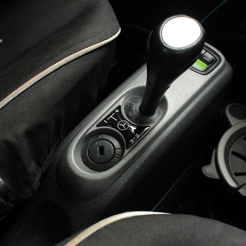 澳派奔驰smart汽车改装装饰车贴小精灵专用档位贴挂档标识内饰车贴