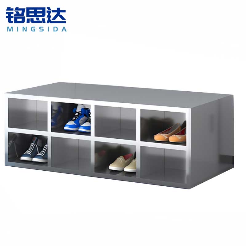 铭思达不锈钢鞋柜双面16格个高清大图