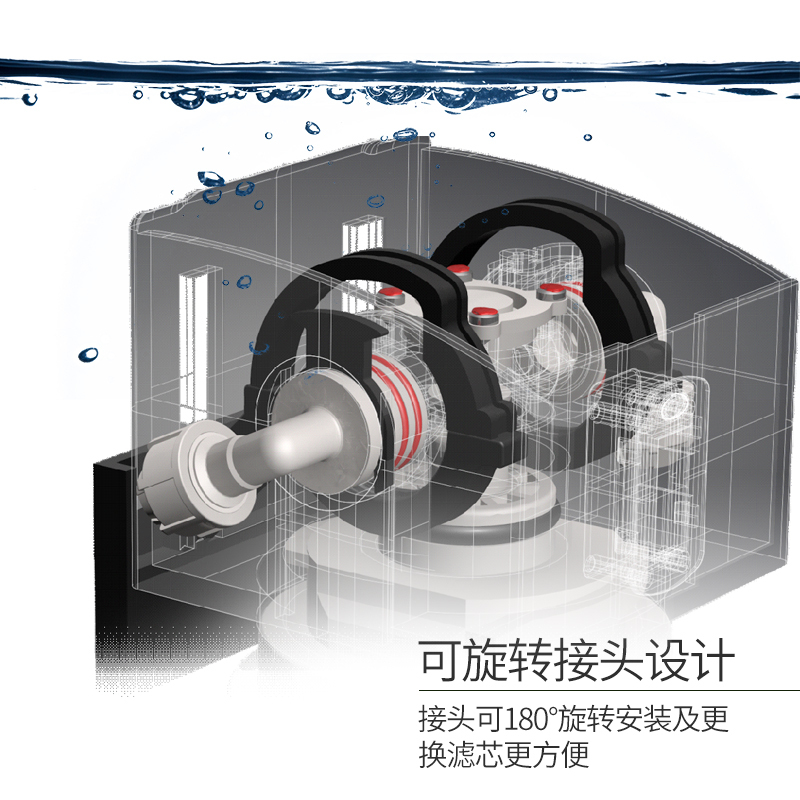 世保康(SBOK) 直饮净水器家用 超微软化三膜阻垢款净水机 SUF-80X3