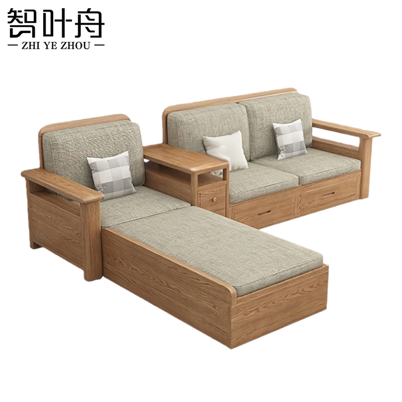 智叶舟沙发组合240*175*88cm套高清大图