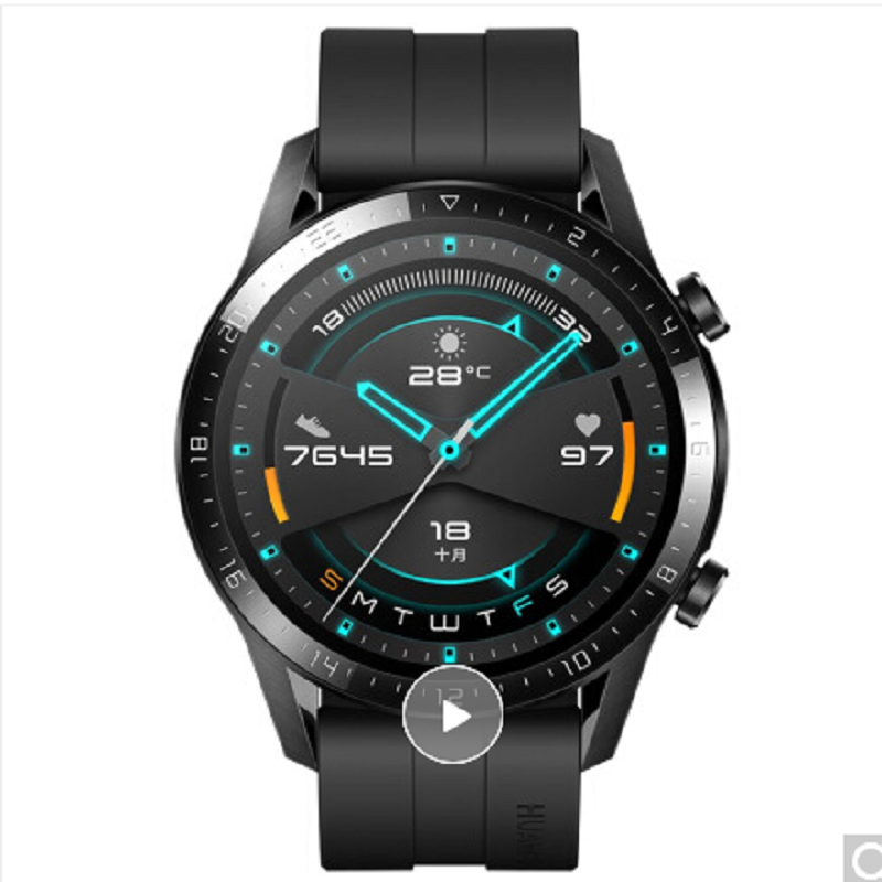 运动手表华为WATCH GT2 ( 运动智能手表两周长续航/蓝牙通话/血氧检测/麒麟芯片 华为gt2 46mm)