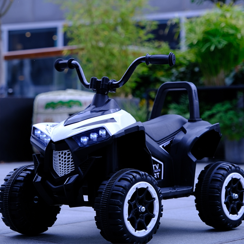 儿童电动摩托车充电小男女孩魅扣6岁以上可坐大人沙滩车电瓶越野四轮