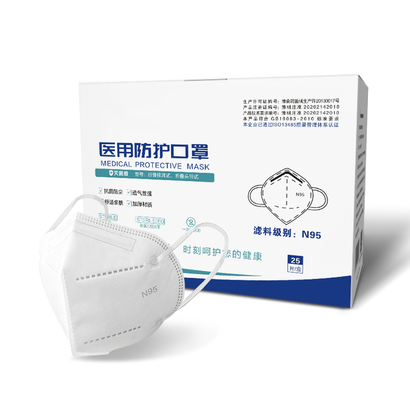 未易 N95口罩 医用防护口罩 隐藏式可塑鼻梁条/个