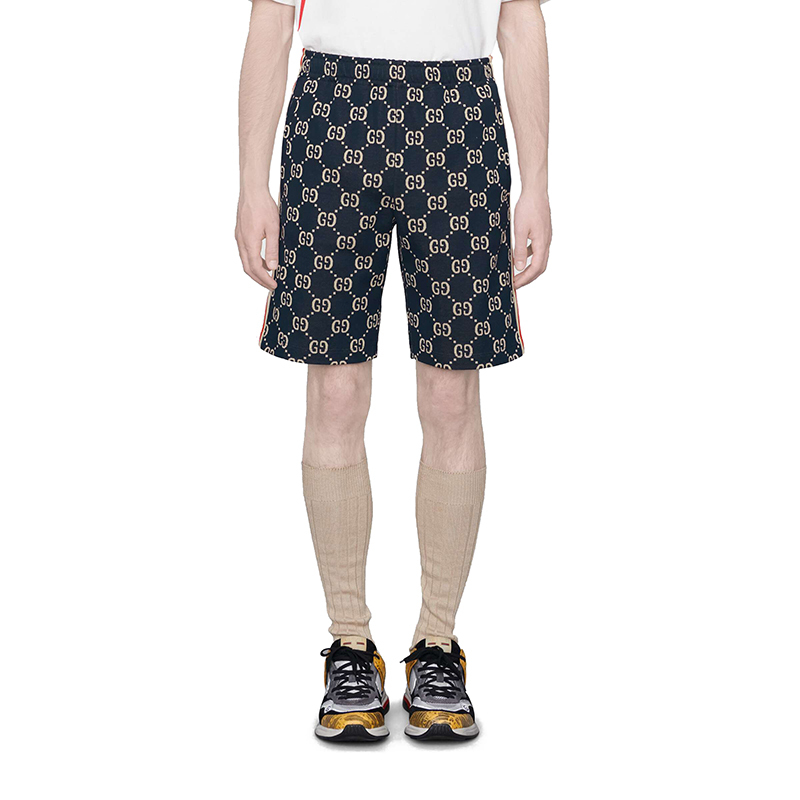 gucci古驰男士棉质运动休闲短裤五分裤474632x9v05