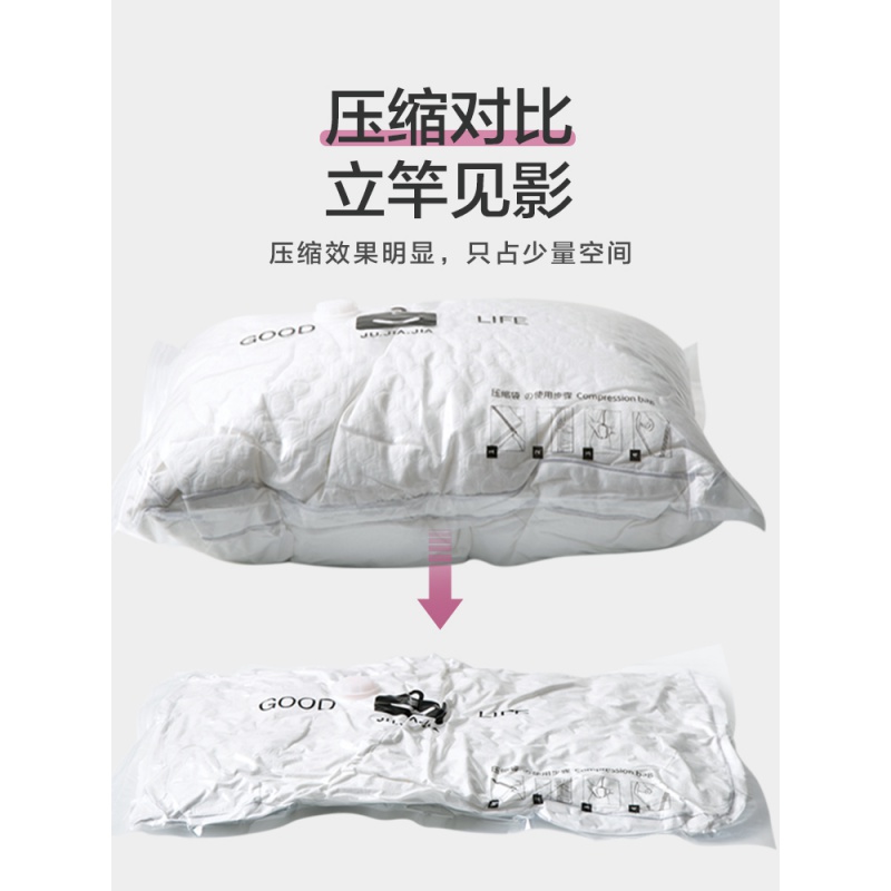抽真空压缩袋大号羽绒服被子收纳袋子衣物棉被防尘防潮套装收纳袋 三维工匠高清大图