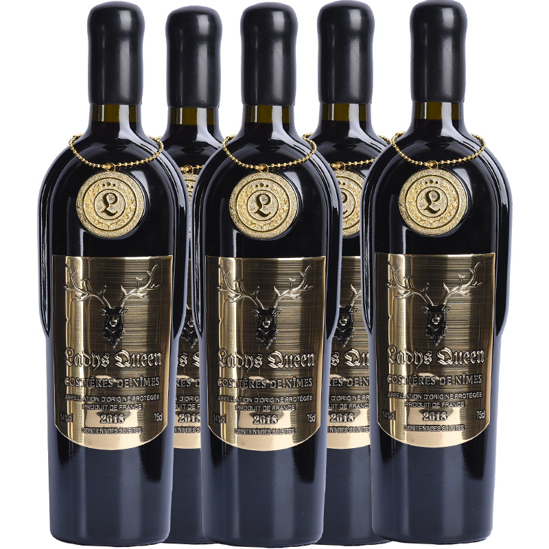 法国进口红酒罗纳河谷aop法定产区干红葡萄酒高档重型瓶15%vol稀有珍