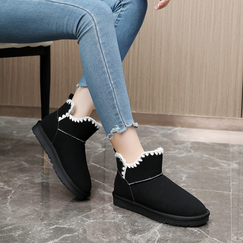 戈佳妮新款2023冬季雪地靴加绒棉鞋保暖女鞋休闲街拍学生百搭增高