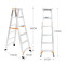 奥鹏(AP) 家用人字梯 加厚折叠铝合金六步梯多功能双侧用工程楼梯AP-2606
