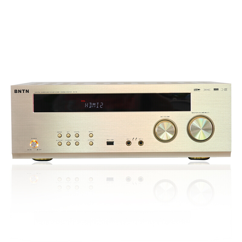奔腾(BNTN)家庭影院5.1声道功放卡拉OK 蓝牙收音4K高清ARC回传HDMI 58功放