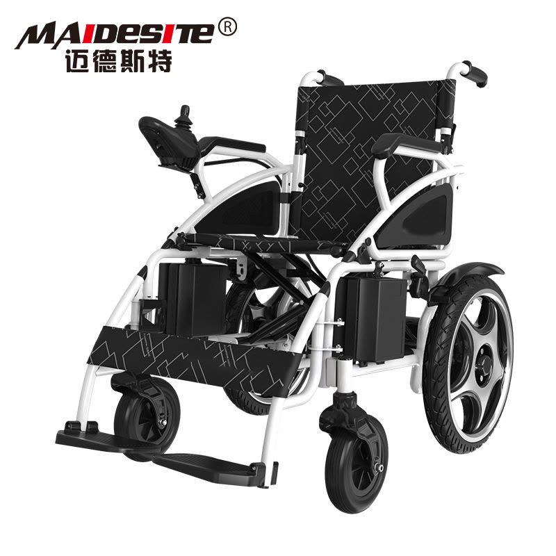 迈德斯特(MAIDESITE)电动轮椅801锂电 智能全自动老人折叠轻便小老年残疾人高靠背代步车四轮(12AH锂电池)图片
