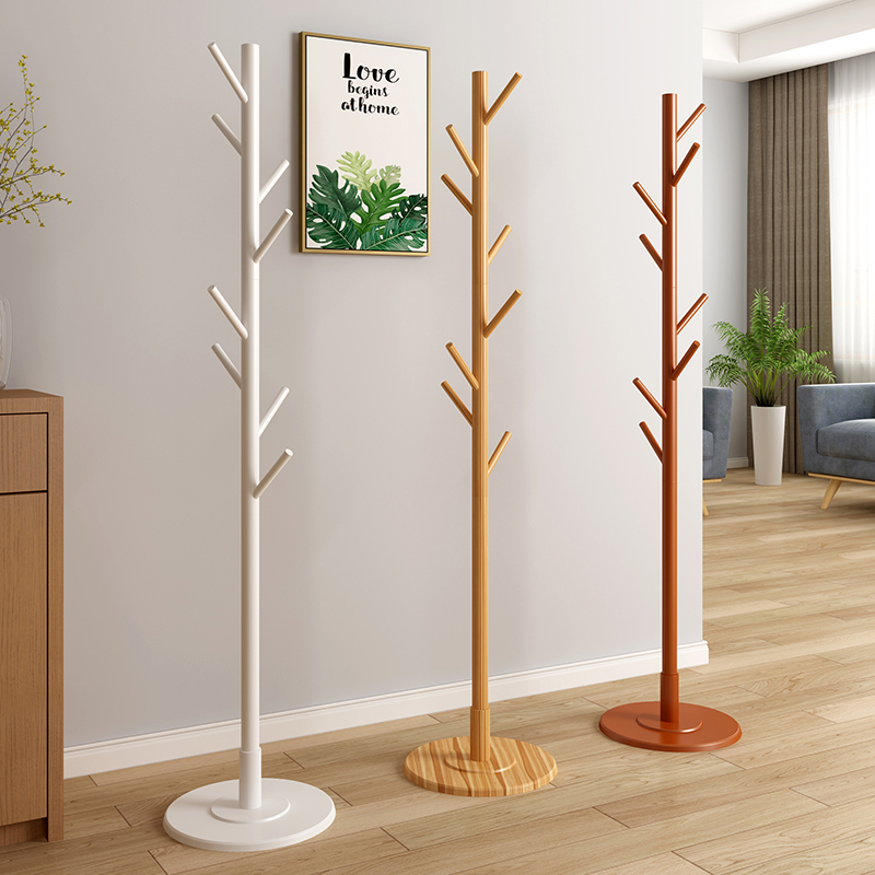 欧式木衣帽架闪电客创意圆盘底卧室客厅落地挂衣架衣服挂架