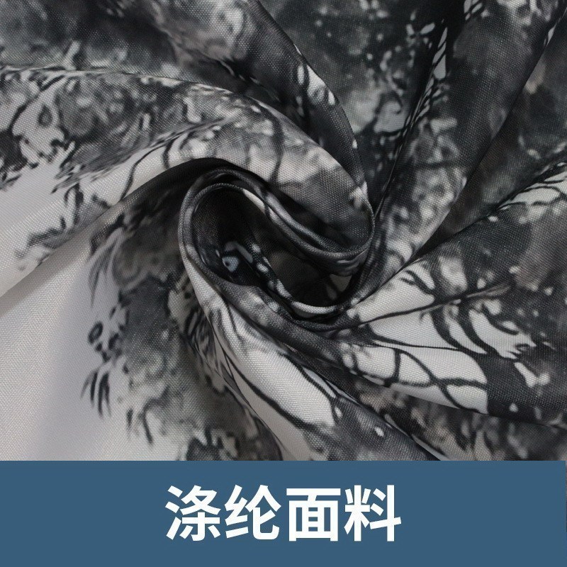 美帮汇法式创意埃菲尔浴帘水加厚霉隔断帘浴室帘子淋浴卫生间挂帘 宽180x高180cm送金属钩 默认尺寸