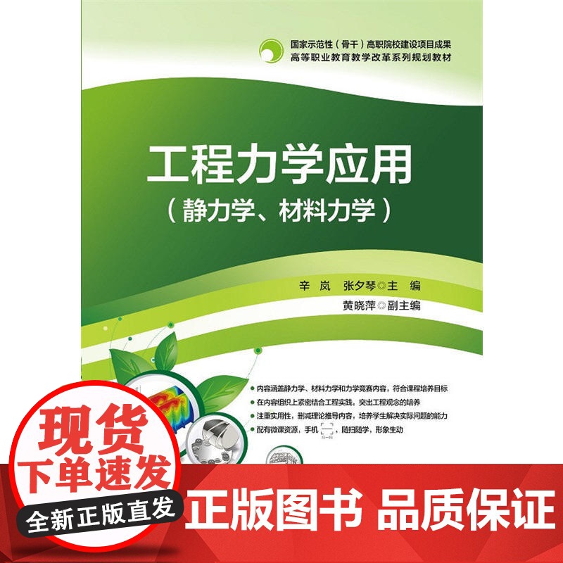 工程力学应用(静力学、材料力学) 辛岚 电子工业出版社 正版书籍高清大图