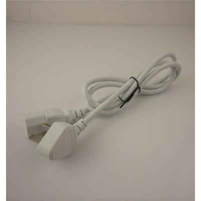 白色 0.75m 电饭煲压力锅主机显示器点钞机豆浆机品字形三插国标铜连接电源线