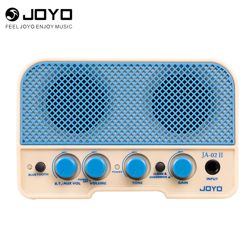 卓乐(JOYO)JA-02II蓝牙迷你小音响尤克里里吉他乐器通用充电音箱 清新蓝