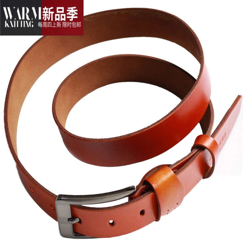 SHANCHAO皮带男 针扣皮带 青年 裤带 男腰带 柔软 休闲复古 腰带男