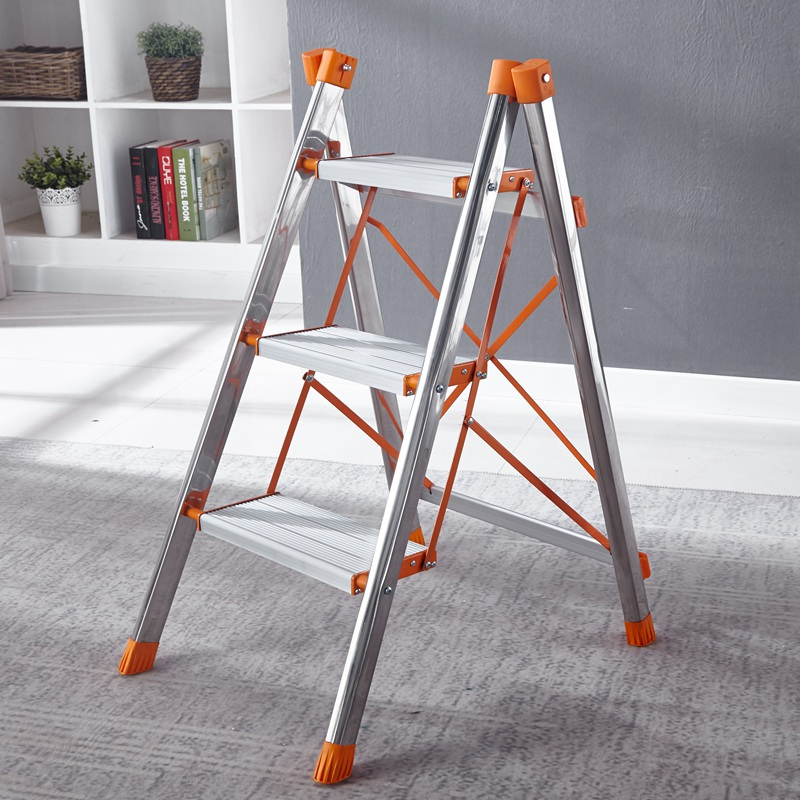 梯子家用折叠梯凳多功能扶梯闪电客加厚铁管踏板室内人字梯三步梯小