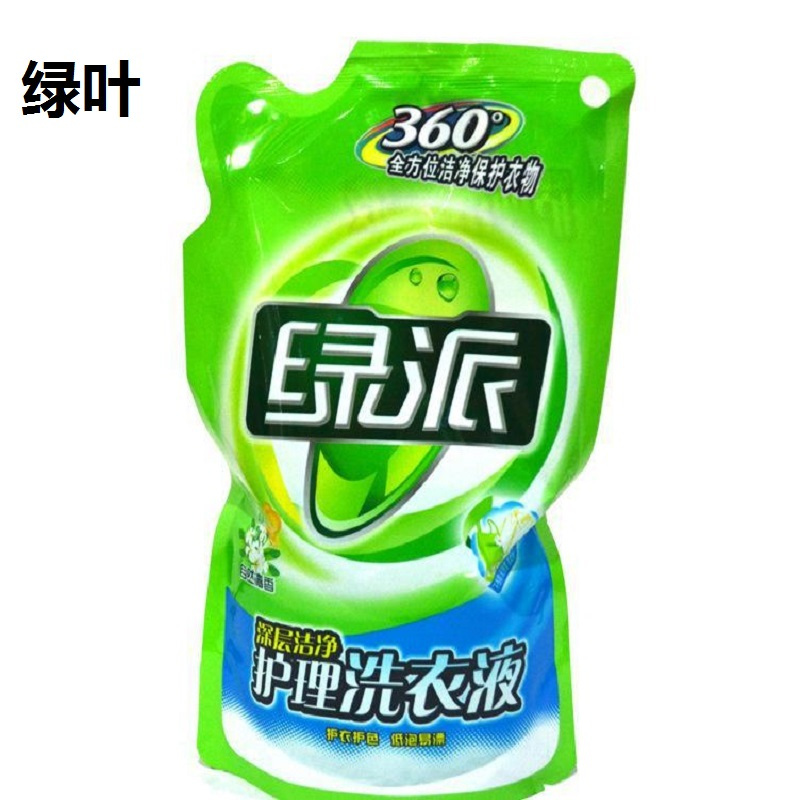 绿叶(GREEN LEAF) 绿派深层洁净护理洗衣液 500g PBAA001A (袋)-