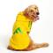 大狗衣服加绒保暖中大型犬衣服二哈萨摩边牧金毛犬衣服宠物衣服 套头款DOG黄色 XS(适合1-2斤左右)