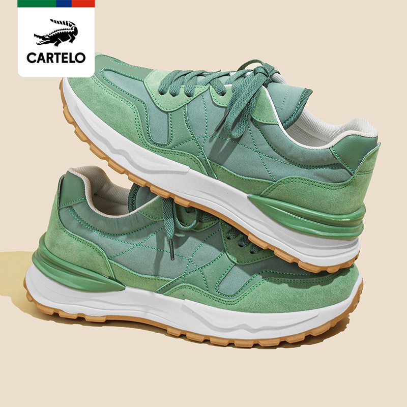 线下专柜同款卡帝乐鳄鱼cartelo新款百搭男士运动休闲鞋男鞋板鞋潮流