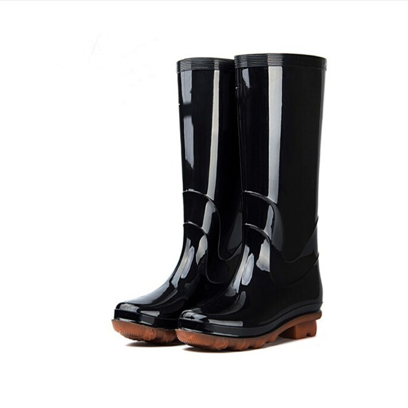 一痕沙男士高腰雨鞋雨靴水鞋胶鞋套鞋黑色款43码加绒款偏小一码