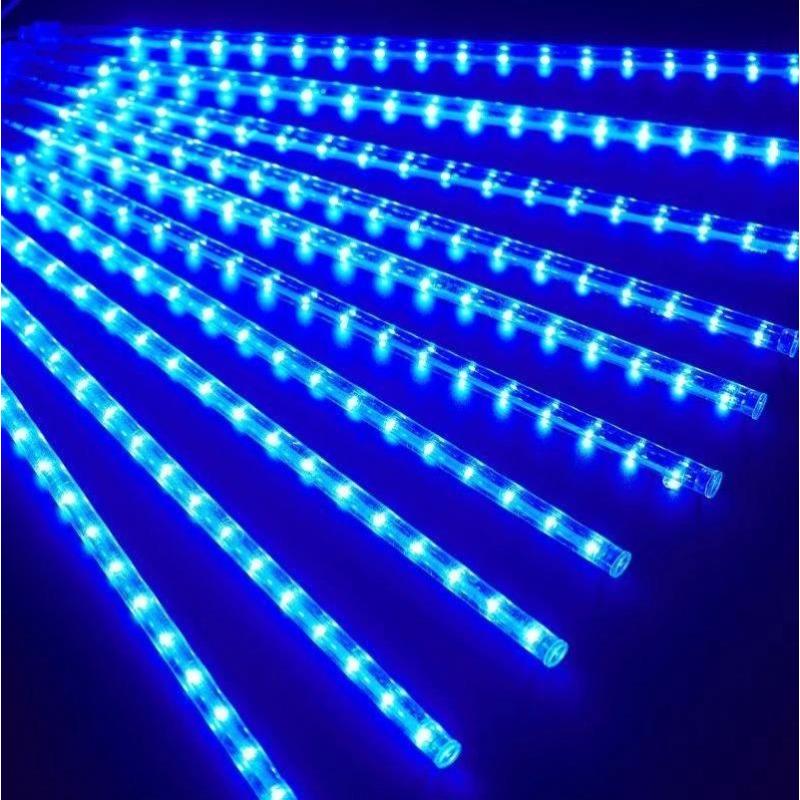 2025新款led户外防水景观灯树灯串灯-顺丰-5级-蓝色 户外防水80cm;3米10支【遥控太阳能款】1200毫安