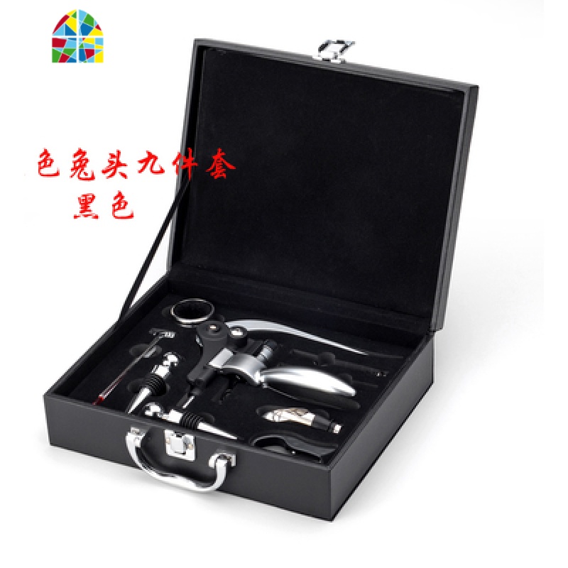 红酒开瓶器套装多功能抖音同款家用推荐开酒器启瓶起盖器红酒起子 FENGHOU 木盒底坐6件套高清大图
