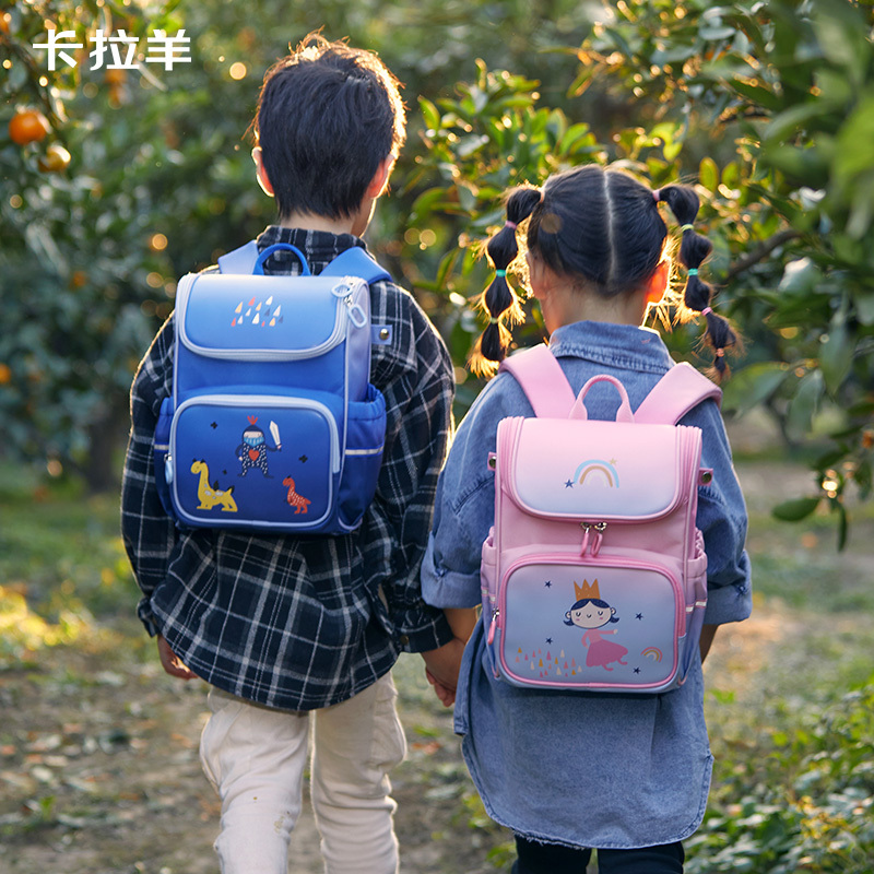 卡拉羊幼儿园书包男宝宝小童包减负护脊双肩女3-6岁新款儿童书包