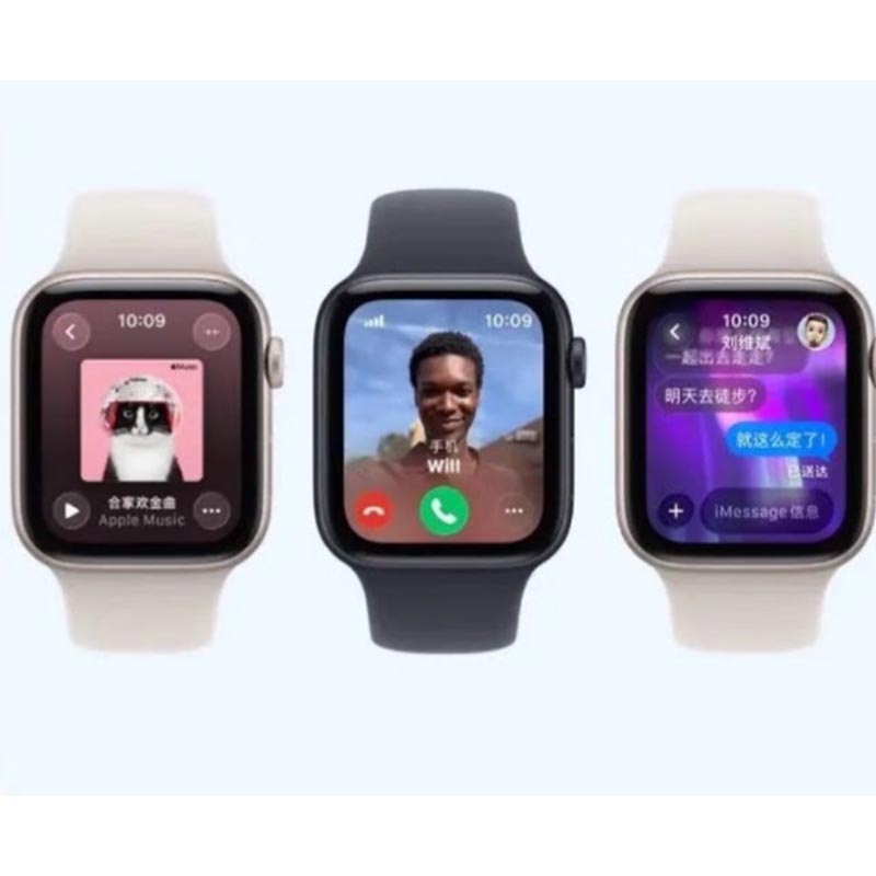 SHENG CHUANGAppleWatch SE3手表GPS+蜂窝款40毫米星光色壳星光色运动型表带@S/M MEPM高清大图