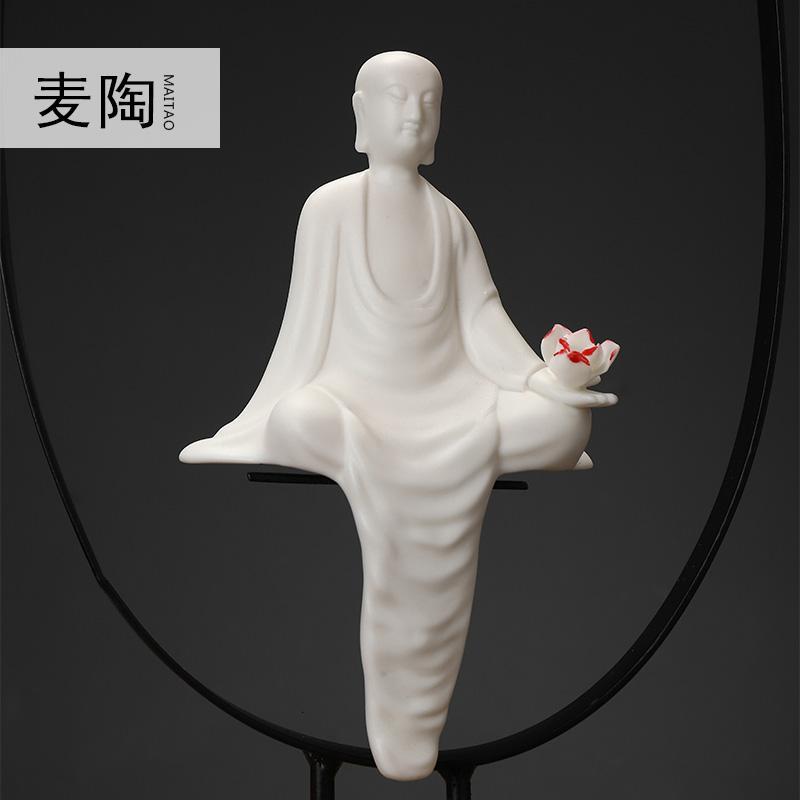 美帮汇中式客厅禅意摆件陶瓷现代家居饰品办公室玄关倒流香摆件