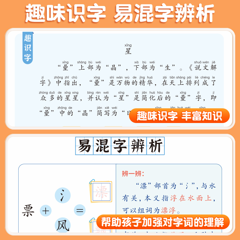 [五年级下册]点阵控笔同步练字帖 [正版]点阵控笔训练练字帖入门二年级下册同步练字帖小学生一年级练字帖每日一练写好中国字高清大图