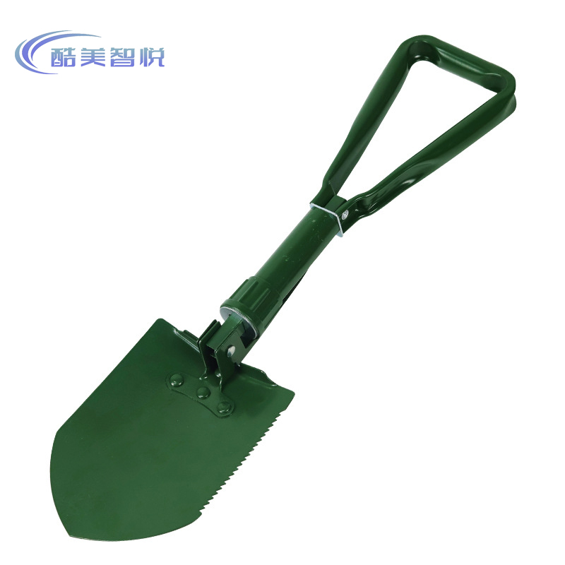 酷美智悦 多功能折叠工兵铲绿色 KM-BH670 把高清大图