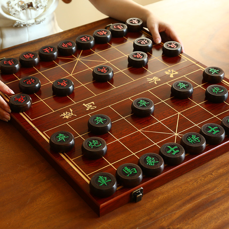 象棋 黑檀木棋子高清大图