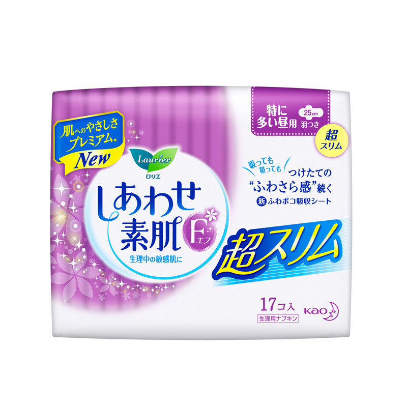花王乐 而 雅超薄日用护翼卫生巾25cm*17片*2包 (SZYD)
