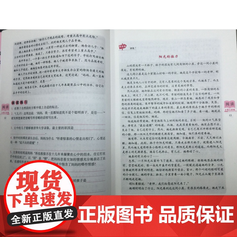 2022版小学语文阅读训练80篇 六年级白金版68所名校小学生语文阅读理解同步课外学习辅导教材6年级同步练习册寒暑假课外高清大图
