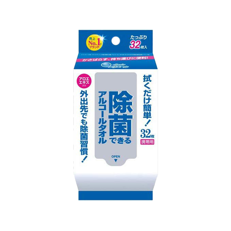 大王(GOO.N) 除菌含酒精湿巾纸 32枚便携装