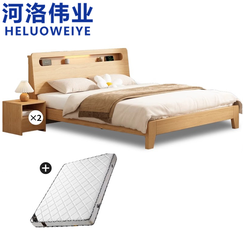 河洛伟业 实木床高清大图