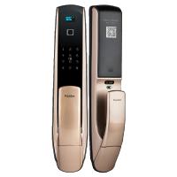 凯迪仕智能锁K3 星空黑 指纹锁家用防盗门电子门锁 密码锁 入户门锁 推拉式指纹密码解锁