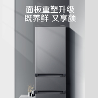 康佳(KONKA) 213升三门家用租房小型电冰箱 三门三温中门软冻 除臭净味9档温控节能低音BCD-213GQ3S