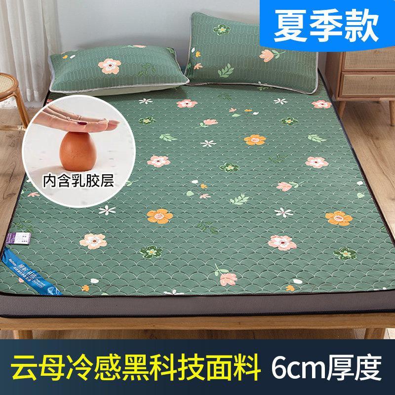 美帮汇乳胶床垫软垫家用定制榻榻米垫子海绵垫加厚高密硬租房专用 花朵-6cm【云母凉感科技】 120*200cm（环保材质，拒绝异味）